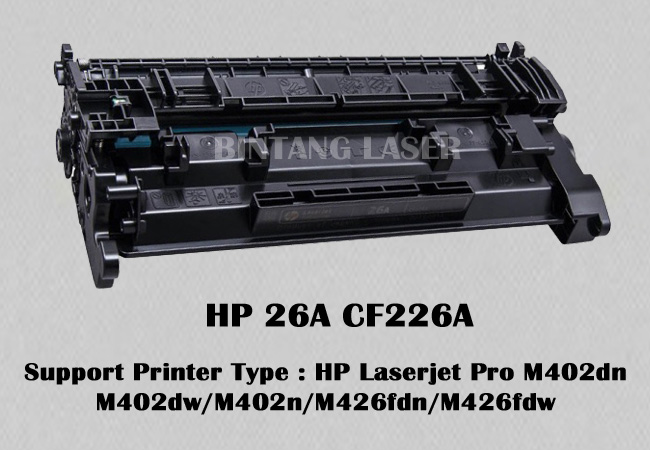 Refill Toner HP 26A CF226A Bintang Laser