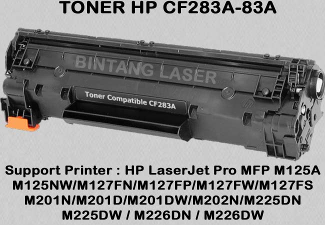 Refill Toner HP 83A CF283A Bintang Laser Jakarta