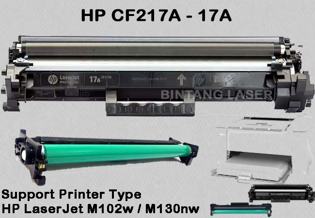 Isi Ulang Cartridge HP 17A CF217A Bintang Laser