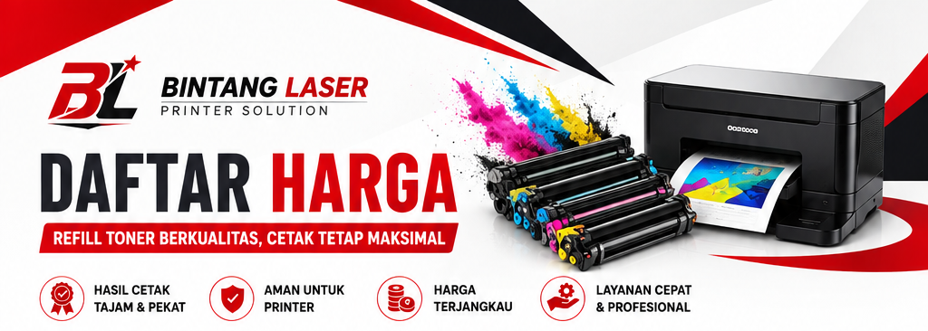 Daftar Harga Refill Toner Printer HP Fuji Xerox Brother Bintang Laser